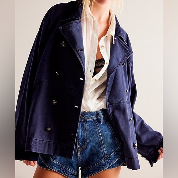 Free People Jackets & Blazers - L We The Free Viva Surplus Women's Pea Coat Jacket